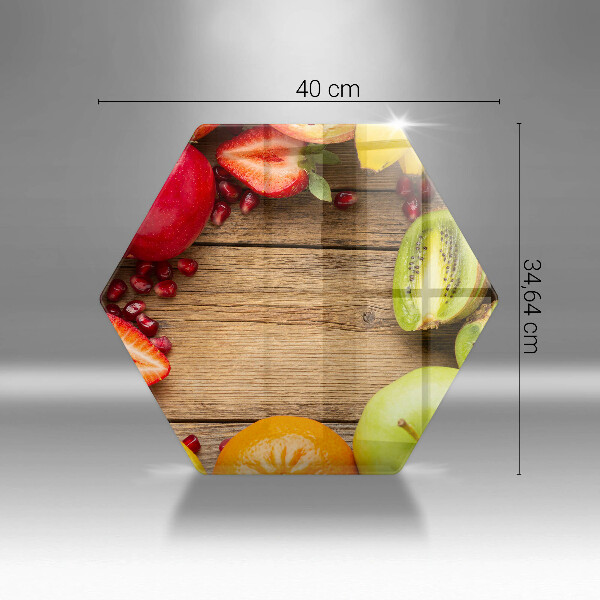 Tabla de cortar de vidrio Fruta fresca