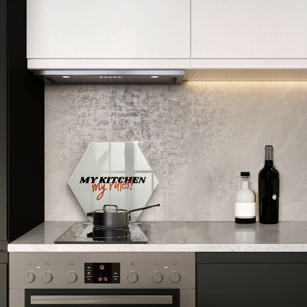 Tabla de cortar de vidrio My kitchen my rules