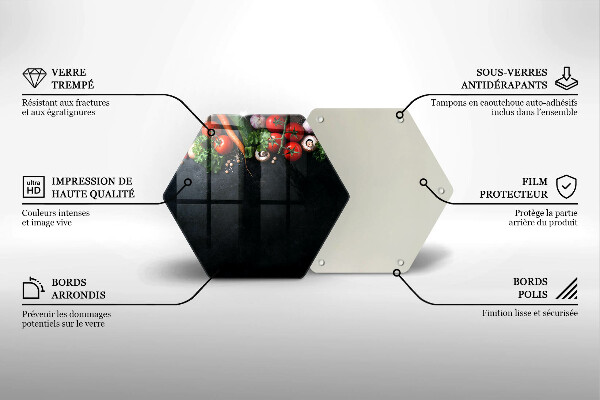 Tabla de cortar de vidrio Verduras coloridas