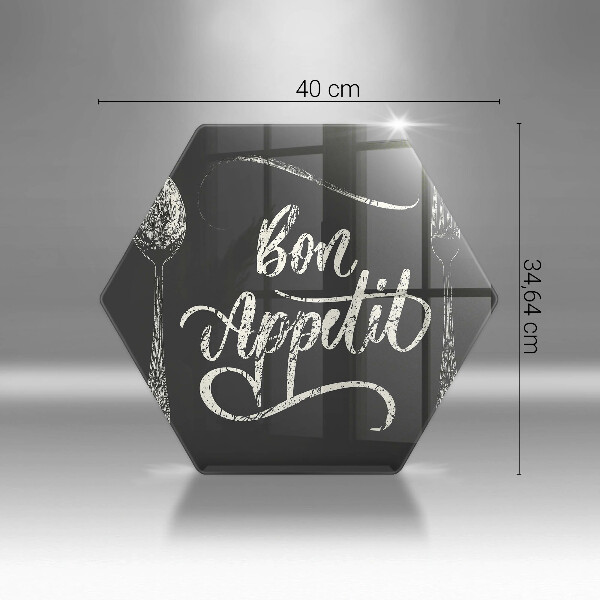 Tabla de cortar de vidrio Bon appetit