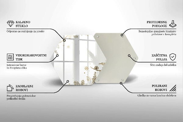 Tabla de cortar de vidrio Decoraciones de invierno