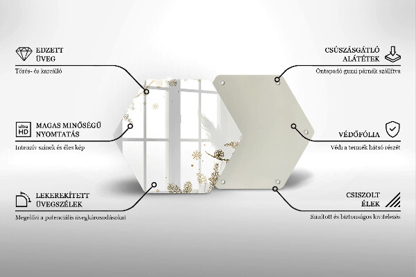 Tabla de cortar de vidrio Decoraciones de invierno