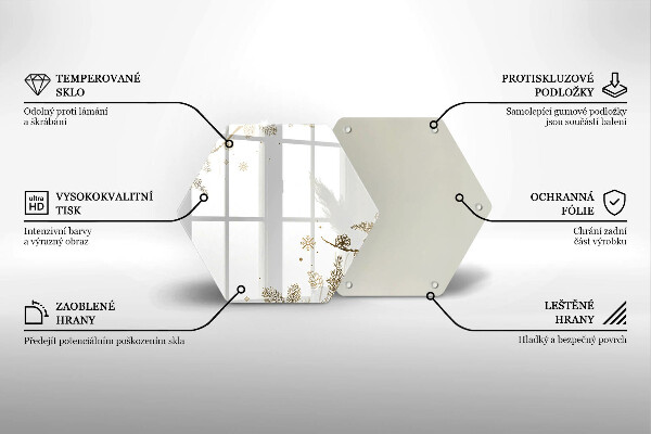 Tabla de cortar de vidrio Decoraciones de invierno