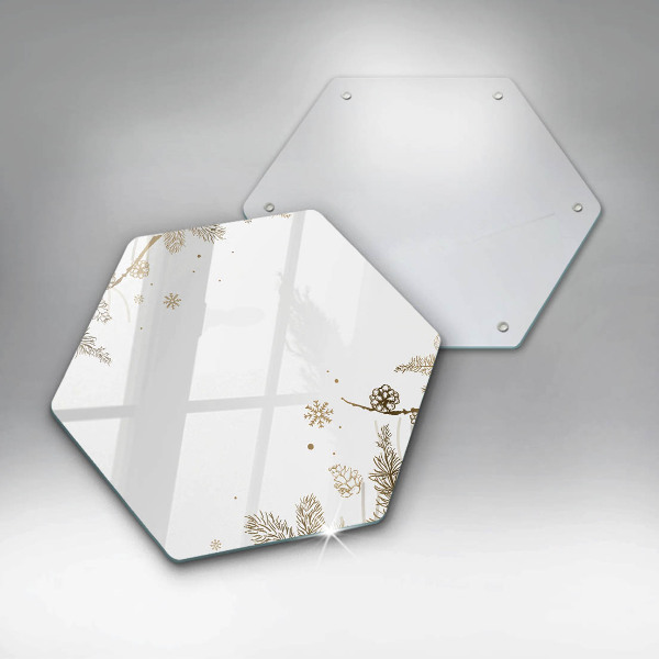 Tabla de cortar de vidrio Decoraciones de invierno