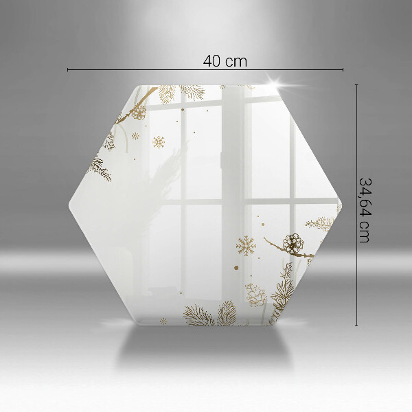 Tabla de cortar de vidrio Decoraciones de invierno