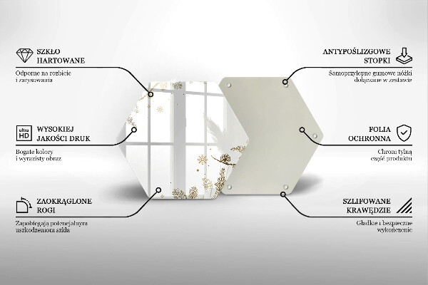Tabla de cortar de vidrio Decoraciones de invierno