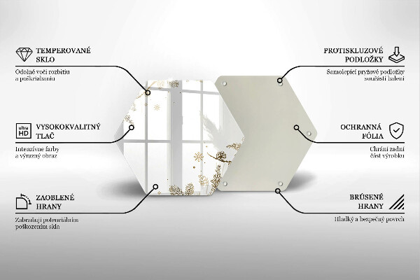 Tabla de cortar de vidrio Decoraciones de invierno