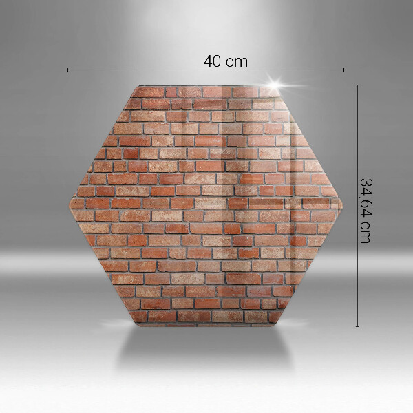 Tabla de cortar de vidrio Pared de ladrillo