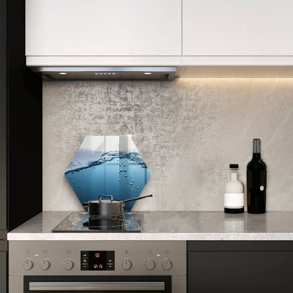 Tabla de cortar de vidrio Agua azul