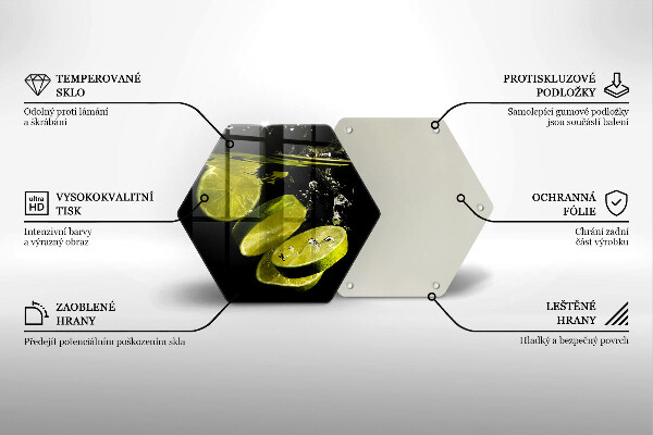 Tabla de cortar de vidrio Limas en agua