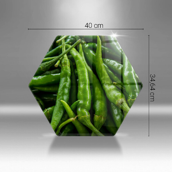 Tabla de cortar de vidrio Vainas de guisantes