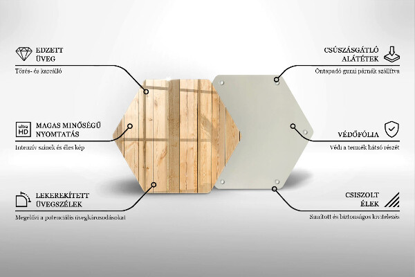 Tabla de cortar de vidrio Tablas de madera delicadas