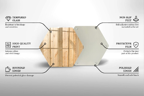 Tabla de cortar de vidrio Tablas de madera delicadas