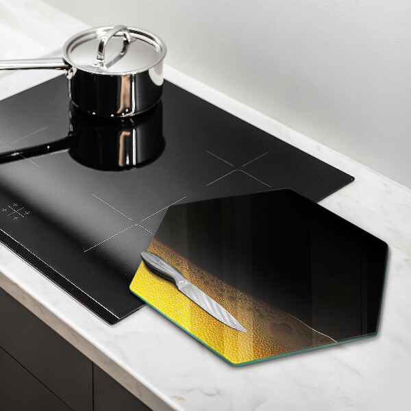 Tabla de cortar de vidrio Cerveza carbonatada