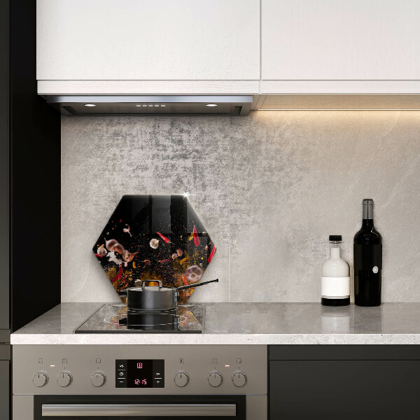 Tabla de cortar de vidrio Especias picantes