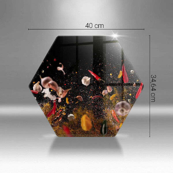 Tabla de cortar de vidrio Especias picantes