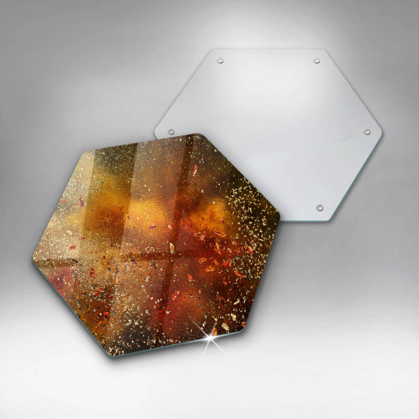 Tabla de cortar de vidrio Especias coloridas