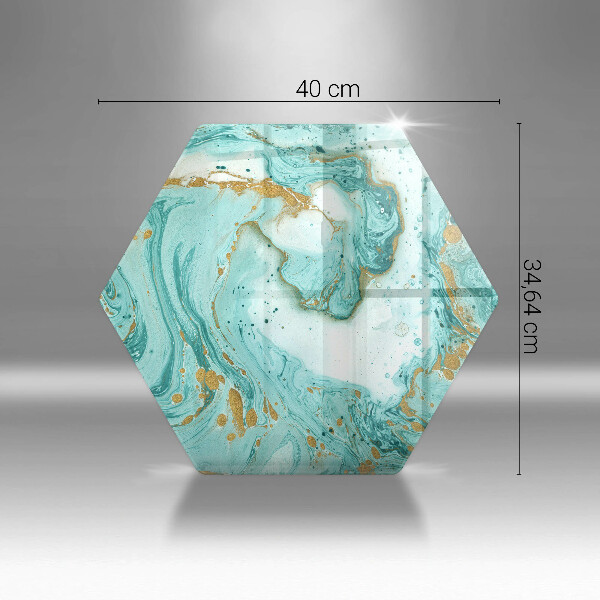 Tabla de cortar de vidrio Abstracción azul