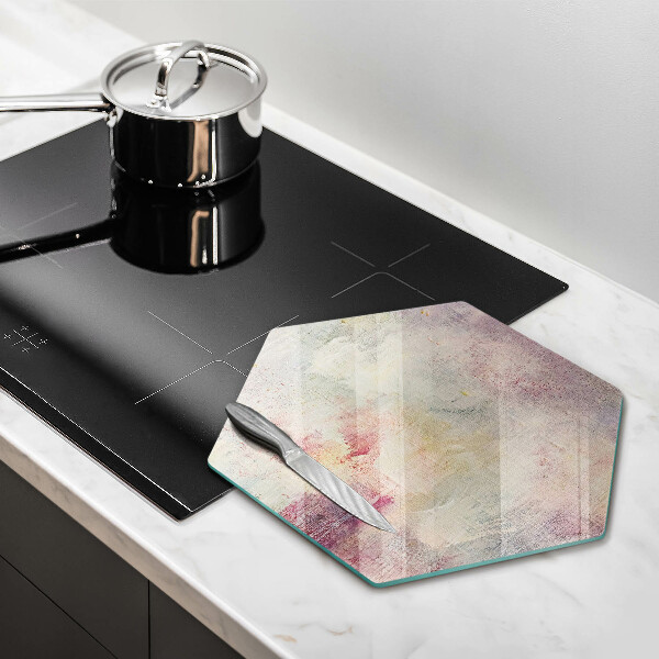 Tabla de cortar de vidrio Fondo de textura de pintura