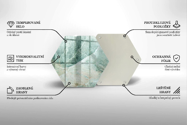 Tabla de cortar de vidrio Estructura de piedra