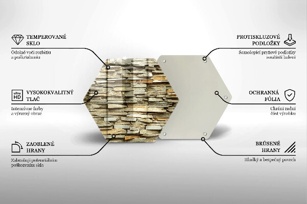 Tabla de cortar de vidrio Piedras decorativas