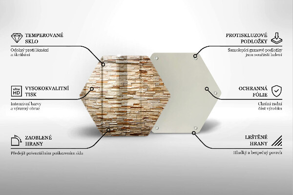 Tabla de cortar de vidrio Textura de piedras decorativas