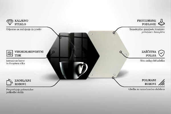 Tabla de cortar de vidrio Una taza de té