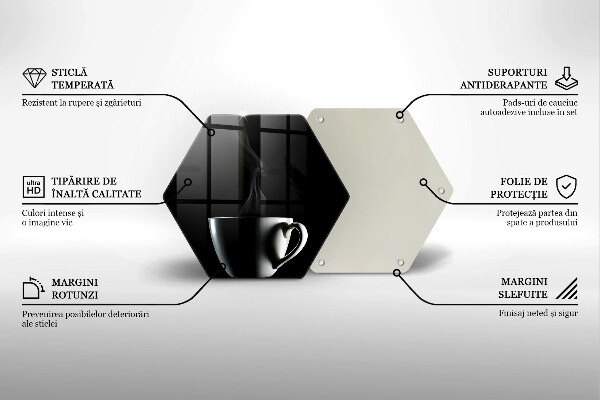 Tabla de cortar de vidrio Una taza de té