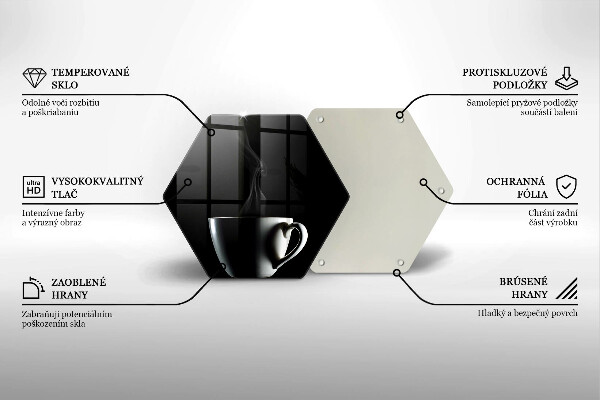 Tabla de cortar de vidrio Una taza de té