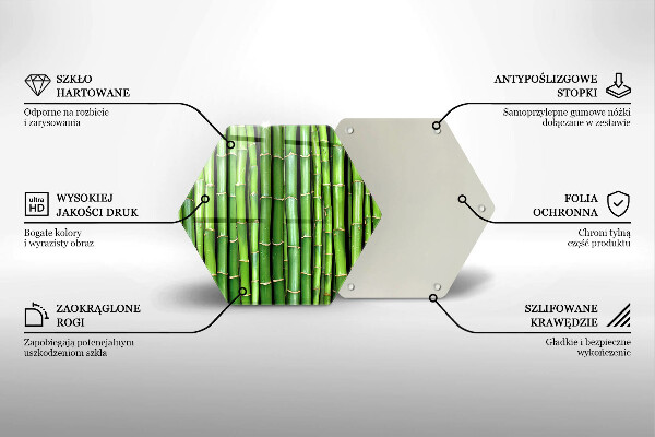 Tabla de cortar de vidrio Bambúes de la naturaleza