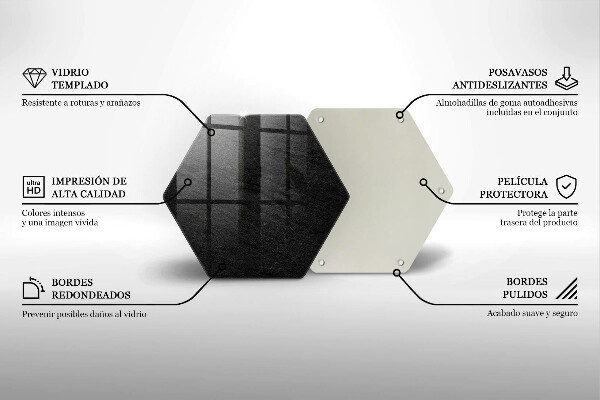 Tabla de cortar de vidrio Textura de roca
