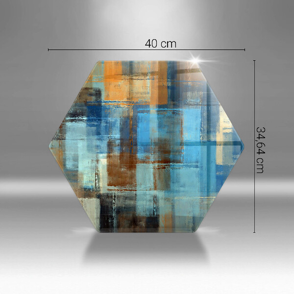 Tabla de cortar de vidrio Fondo pintado