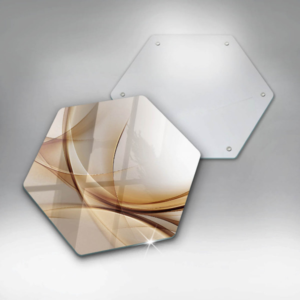 Tabla de cortar de vidrio Formas abstractas