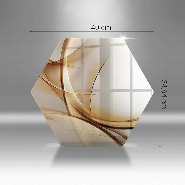 Tabla de cortar de vidrio Formas abstractas