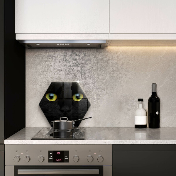 Tabla de cortar de vidrio Ojos de gato animales