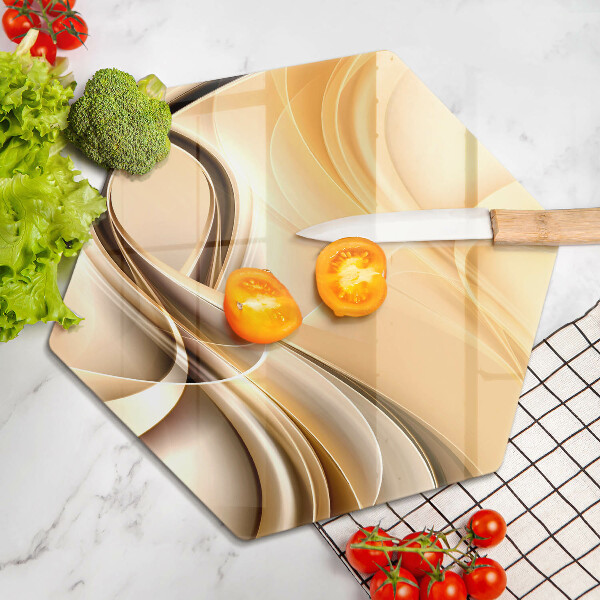 Tabla de cortar de vidrio Abstracción de humo