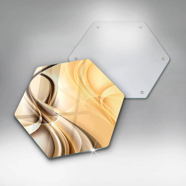 Tabla de cortar de vidrio Abstracción de humo