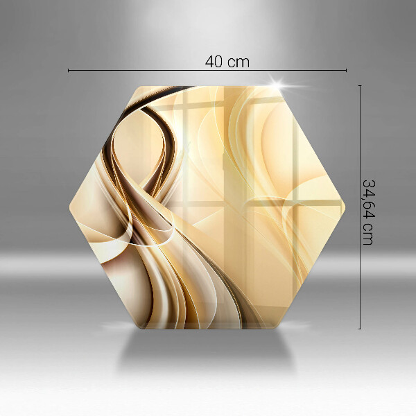 Tabla de cortar de vidrio Abstracción de humo