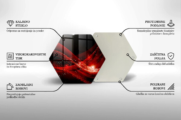 Tabla de cortar de vidrio Abstracción moderna
