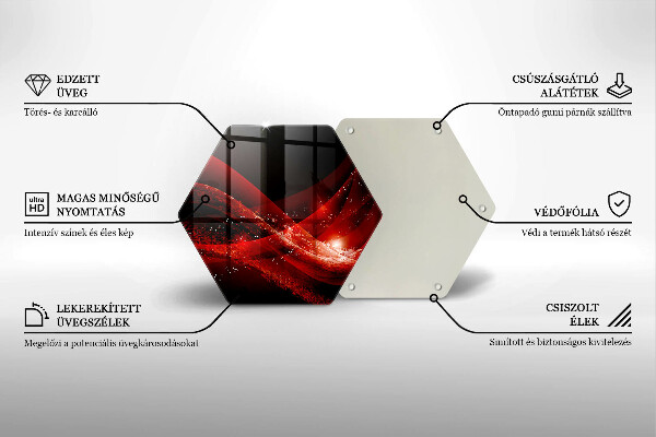 Tabla de cortar de vidrio Abstracción moderna