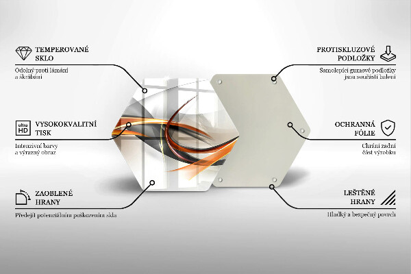 Tabla de cortar de vidrio Formas modernas