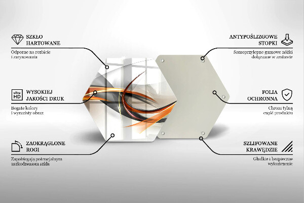 Tabla de cortar de vidrio Formas modernas