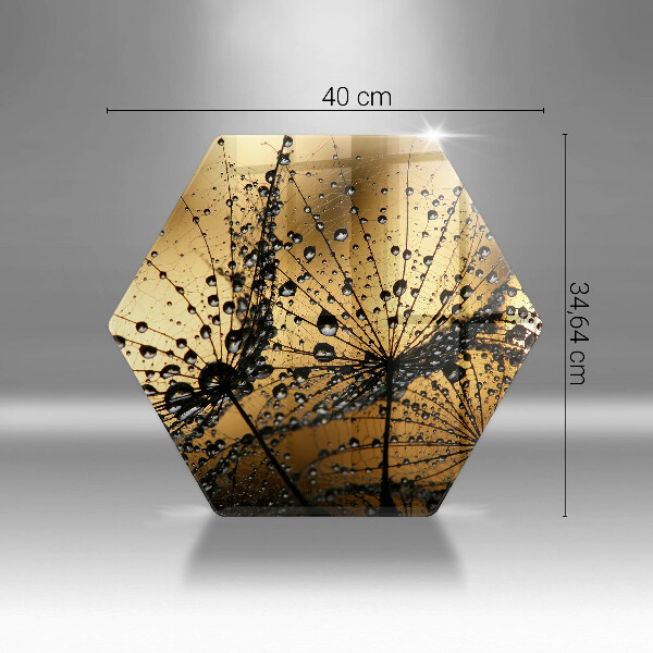 Tabla de cortar de vidrio Rocío y dientes de león