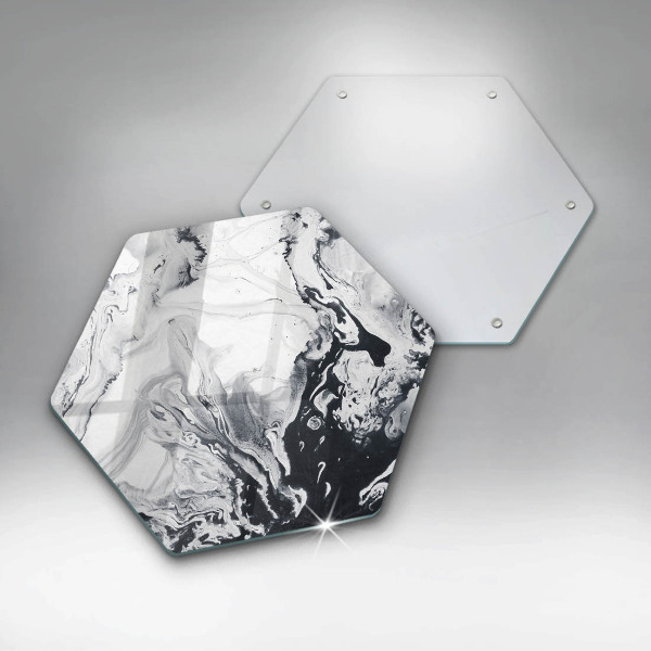 Tabla de cortar de vidrio Abstracción de tinta