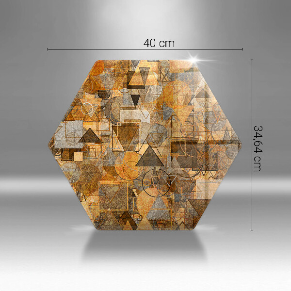 Tabla de cortar de vidrio Patrones sin fisuras de figuras geométricas