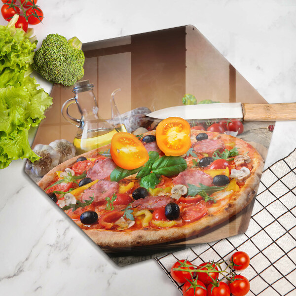 Tabla de cortar de vidrio Pizza italiana