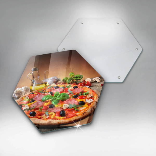 Tabla de cortar de vidrio Pizza italiana