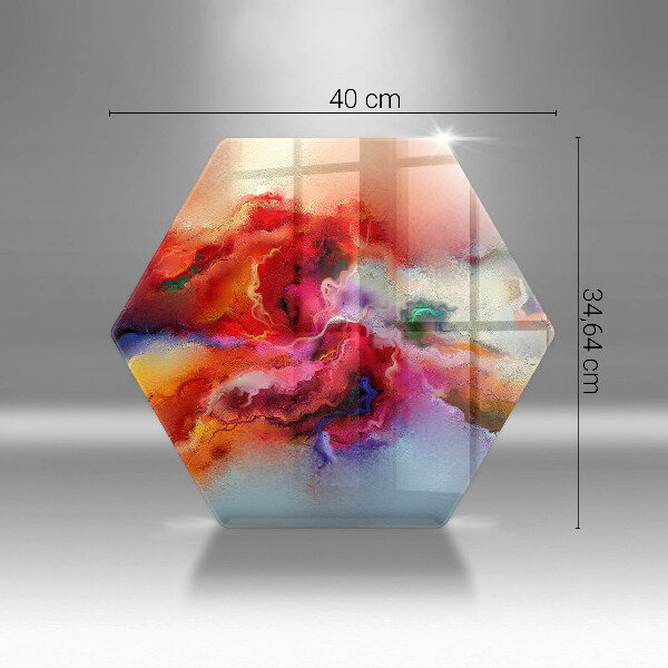 Tabla de cortar de vidrio Abstracción ahumada