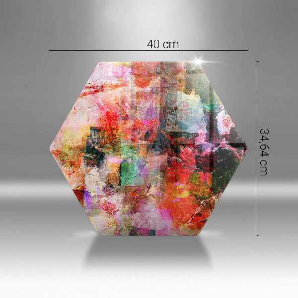 Tabla de cortar de vidrio Abstracción de pintura