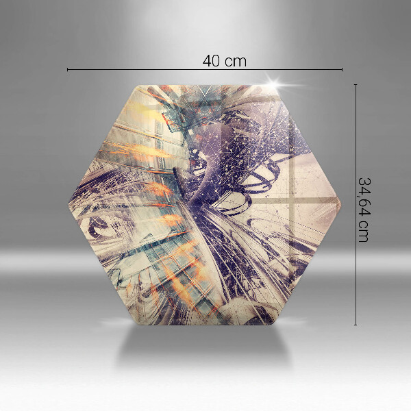 Tabla de cortar de vidrio Composición moderna